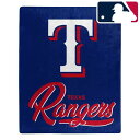 【送料無料】【特大サイズ152x127cm】 MLB公式 メジャーリーグ ブランケット ひざ掛け毛布 インテリア 模様替え 応援タオル テキサス・レンジャーズ ...