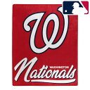 【送料無料】【特大サイズ152x127cm】 MLB公式 メジャーリーグ ブランケット ひざ掛け毛布 インテリア 模様替え 応援タオル ワシントン・ナショナルズ...