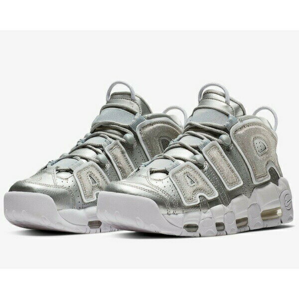 【送料無料◎クーポン対象】ナイキ NIKE AIR MORE UPTEMPO Loud and Clear（（23.5-27.0cm）Metallic Silver/White） モアテン スニーカー 917593-003 【楽ギフ_包装選択】