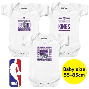 【送料無料】 NBA公式 ベビー服 ロンパース ボディースーツ3枚セット 男女兼用カバーオール ユニセックス 肌着 下着 パジャマ 出産祝い サクラメント・キングス Sacramento Kings 3-Pack Bodysuit Set