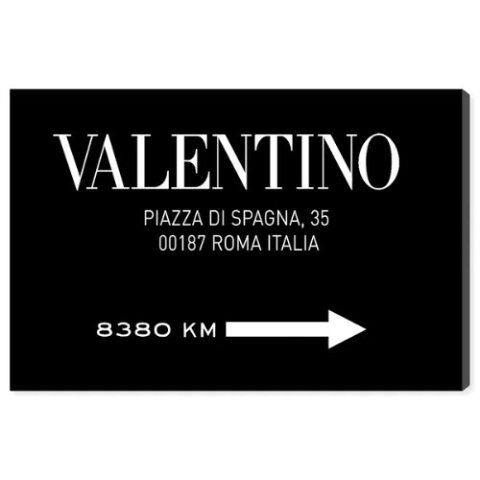 【送料無料+P3倍】【安心の国内発送】 Oliver Gal オリバーガル 約38x25cm PIAZZA ROAD SIGN MINIMALIST BW キャンバスアート インテリア 絵画 衣替え 引越し祝い 引っ越し祝い 引出物