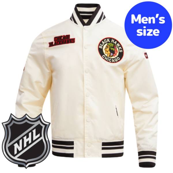 【送料無料】 Pro Standard プロスタンダード NHLオフィシャル メンズ アウター ナイロンジャケット サテンジャケット ジャンパー シカゴ・ブラックホークス CHICAGO BLACKHAWKS RETRO CLASSIC SATIN JACKET