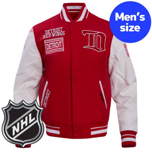 【送料無料】 Pro Standard プロスタンダード NHLオフィシャル メンズ アウター バーシティジャケット スタジャン ジャンパー デトロイト・レッドウィングス DETROIT RED WINGS RETRO CLASSIC VARSITY JACKET