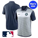 【送料無料】 MLB公式 メジャーリーグオフィシャル ナイキ Nike メンズ ポロシャツ 襟付きシャツ 半袖トップス イチロー シアトル・マリナーズ Seat...
