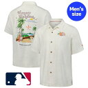 【送料無料】 MLB公式 メジャーリーグオフィシャル Tommy Bahama トミーバハマ メンズ ポロシャツ 襟付きシャツ アロハシャツ 半袖トップス ヒュ...