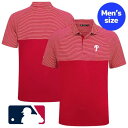 【送料無料】 MLB公式 メジャーリーグオフィシャル Levelwear レベルウェア メンズ ポロシャツ 襟付きシャツ 半袖トップス フィラデルフィア・フィリ...