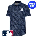 【送料無料】 MLB公式 メジャーリーグオフィシャル Antigua アンティグア メンズ ポロシャツ 襟付きシャツ アロハシャツ 半袖トップス ジャッジ ニュ...