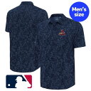 【送料無料】 MLB公式 メジャーリーグオフィシャル Antigua アンティグア メンズ ポロシャツ 襟付きシャツ アロハシャツ 半袖トップス ヌートバー セ...