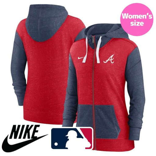 【送料無料】【レディース】 MLB公式 メジャーリーグオフィシャル パーカー フーディー トレーナー 長袖トップス 女性サイズ ウーマン NIKE ナイキ アトランタ・ブレーブス Atlanta Braves Women's Full-Zip Hoodie 【送料無料】【レディース】 MLB公式 メジャーリーグオフィシャル パーカー フーディー トレーナー 長袖トップス 女性サイズ ウーマン NIKE ナイキ アトランタ・ブレーブス Atlanta Braves Women's Full-Zip Hoodie