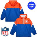 【送料無料】 NFL公式 アメフト メンズ アウター ウィンドブレーカー ジャケット ジャンパー ミッチェルアンドネス Mitchell & Ness デンバー...