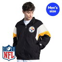 【送料無料】 NFL公式 アメフト メンズ アウター ウィンドブレーカー ジャケット ジャンパー スターター Starter ピッツバーグ・スティーラーズ Pi...