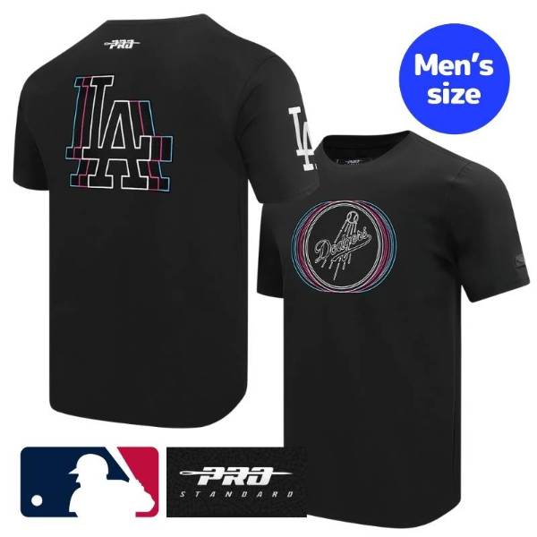 【送料無料】 MLB公式 メジャーリーグオフィシャル メンズ Tシャツ 半袖トップス プロスタンダード Pro Standard 大谷翔平 山本由伸 佐々木朗希 ロサンゼルス・ドジャース LOS ANGELES DODGERS ECHO LOGO SINGLE JERSEY TOP