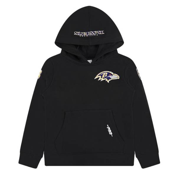 Rakuten - 【送料無料】 NFL キッズ用パーカー 子供用長袖トップス ユース トレーナー フーディー プロスタンダード Pro Standard ボルティモア・レイブンズ BALTIMORE RAVENS CLASSIC BOYS PULLOVER HOODIE