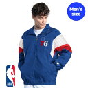 【送料無料】 NBA公式 オフィシャル メンズ ウィンドブレーカー アウター ジャケット Starter スターター フィラデルフィア・セブンティシクサーズ P...