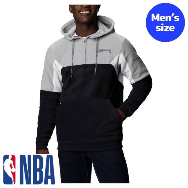 大特価 NBA ホーネッツ　フルジップ　パーカー　ホワイト　メンズ　L 刺繍ロゴ nba ホーネッツ パーカーの通販