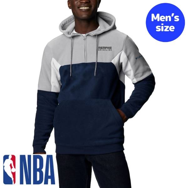 【送料無料】 NBA公式 オフィシャルアイテム メンズ パーカー フーディー トレーナー 長袖トップス Columbia コロンビア メンフィス・グリズリーズ ジャ・モラント 河村勇輝 Memphis Grizzlies Men's Lodge Quarter-Zip Hoodie