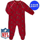 【送料無料】【0-4歳用サイズ】 NFL公式 ベビー・キッズサイズ カバーオール ロンパース 出産祝い Outerstuff アウタースタッフ タンパベイ・バッカニアーズ Tampa Bay Buccaneers Allover Print Raglan Full-Zip Sleeper
