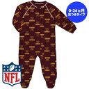 【送料無料】【0-4歳用サイズ】 NFL公式 ベビー・キッズサイズ カバーオール ロンパース 出産祝い Outerstuff アウタースタッフ ワシントン・コマンダース Washington Commanders Allover Print Raglan Full-Zip Sleeper