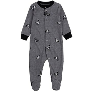 【送料無料+最大500円OFFクーポン】 NIKE ナイキ Jordan ジョーダン 男の子用Jordan Jumpman Classic足つきカバーオール(Carbon Heather) ロンパース ジャンプスーツ パジャマ 出産祝い