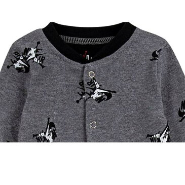 【送料無料+最大500円OFFクーポン】 NIKE ナイキ Jordan ジョーダン 男の子用Jordan Jumpman Classic足つきカバーオール(Carbon Heather) ロンパース ジャンプスーツ パジャマ 出産祝い