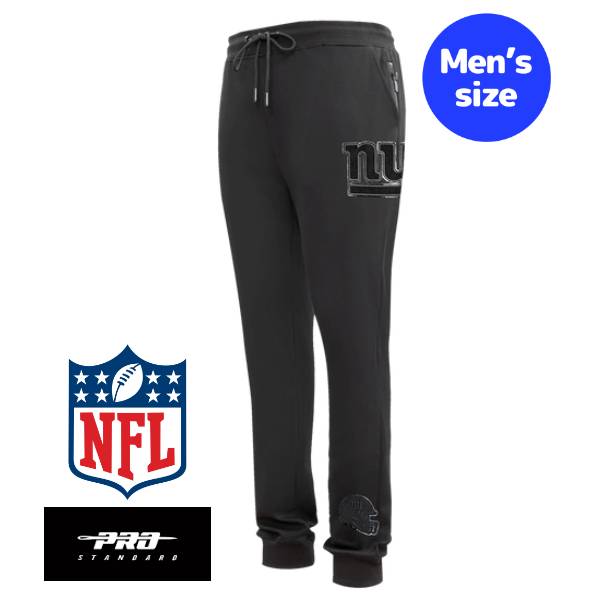 【送料無料】【正規品】 NFL公式 メンズ スウェットパンツ ジョガーパンツ ボトムス プロスタンダード Pro Standard ニューヨーク・ジャイアンツ NEW YORK GIANTS TRIPLE BLACK JOGGER