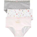 【ニコニコ割引対象】【送料無料】 カーターズ carter's 女の子用ラブリープリンセスxグレー水玉模様xピンクボーダーショーツパンツ3枚セット アンダーウェ...