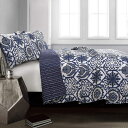 【送料無料】 日本未入荷ブランド Lush Decor ラッシュ・デコール Marvel リバーシブルベッドカバーセット(Navy) ベッドスプレッド ベットカ...