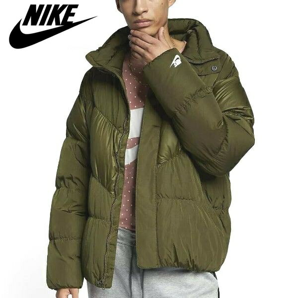 【送料無料+割引クーポン】 nike ナイキ 【メンズサイズ】 Nike 袖ロゴ入りダウンジャケット（Olive Canvas/White） ウィンドブレーカー ジャンパー アウター ストリート down fill jacket 【楽ギフ_包装選択】