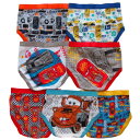 【ニコニコ割引対象】【送料無料】 Disney ディズニー Cars 男の子用エキサイティングカーズブリーフパンツ7枚セット 下着 肌着 アンダーウェア ライト...