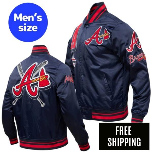  Pro Standard プロスタンダード MLB メンズ アウタージャケット サテンジャケット スタジャン アトランタ・ブレーブス ATLANTA BRAVES MASHUP SATIN JACKET