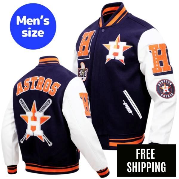 Rakuten - 【送料無料】 Pro Standard プロスタンダード MLB メンズ アウター バーシティジャケット スタジャン ヒューストン・アストロズ HOUSTON ASTROS MASHUP VARSITY JACKET