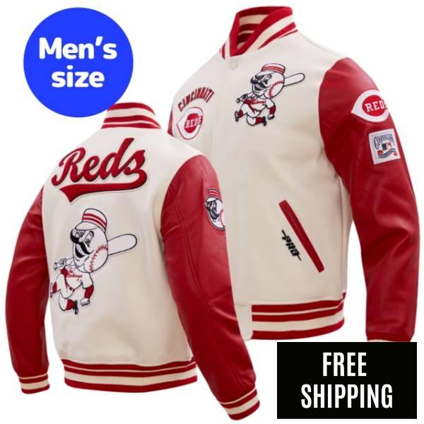 Rakuten - 【送料無料】 Pro Standard プロスタンダード MLB メンズ アウター バーシティジャケット スタジャン シンシナティ・レッズ CINCINNATI REDS RETRO CLASSIC VARSITY JACKET