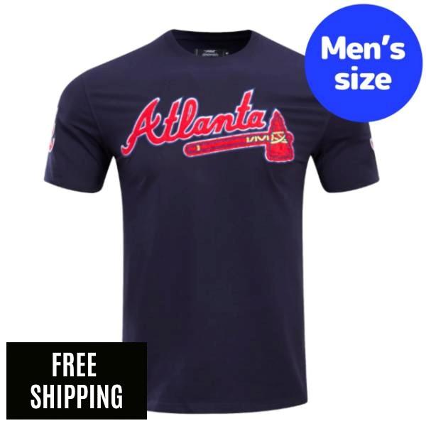 Rakuten - 【送料無料】 Pro Standard プロスタンダード MLB メジャーリーグ メンズ Tシャツ 半袖トップス アトランタ・ブレーブス ATLANTA BRAVES CLASSIC CHENILLE TOP T-SHIRT