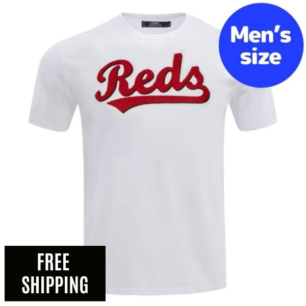 Rakuten - 【送料無料】 Pro Standard プロスタンダード MLB メジャーリーグ メンズ Tシャツ 半袖トップス シンシナティ・レッズ CINCINNATI REDS CLASSIC CHENILLE TOP T-SHIRT