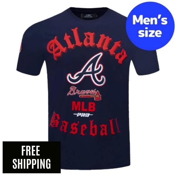 乐天商城 - 【送料無料】 Pro Standard プロスタンダード MLB メジャーリーグ メンズ Tシャツ 半袖トップス アトランタ・ブレーブス ATLANTA BRAVES OLD ENGLISH TOP T-SHIRT
