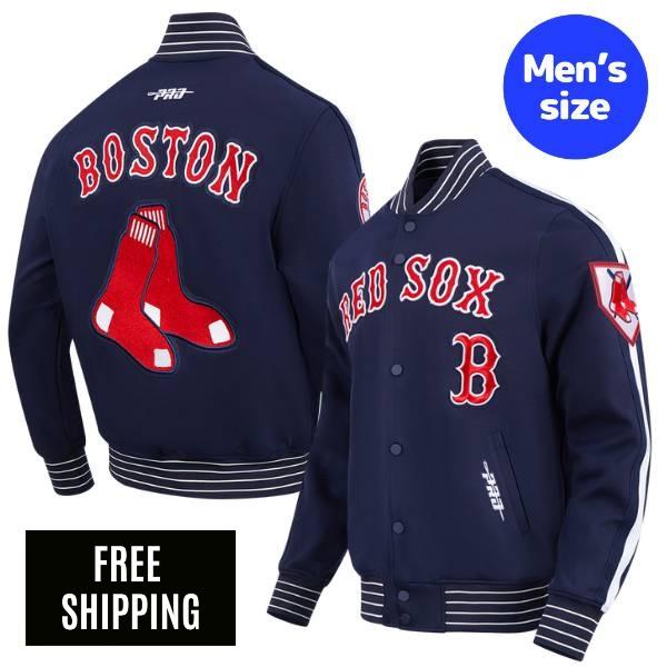 Rakuten - 【送料無料】 Pro Standard プロスタンダード MLB メジャーリーグ メンズ アウター スタジャン バーシティジャケット ジャンパー 吉田正尚 ボストン・レッドソックス BOSTON RED SOX CURRENT LOGO PRO GAME DAY DOUBLE KNIT JACKET