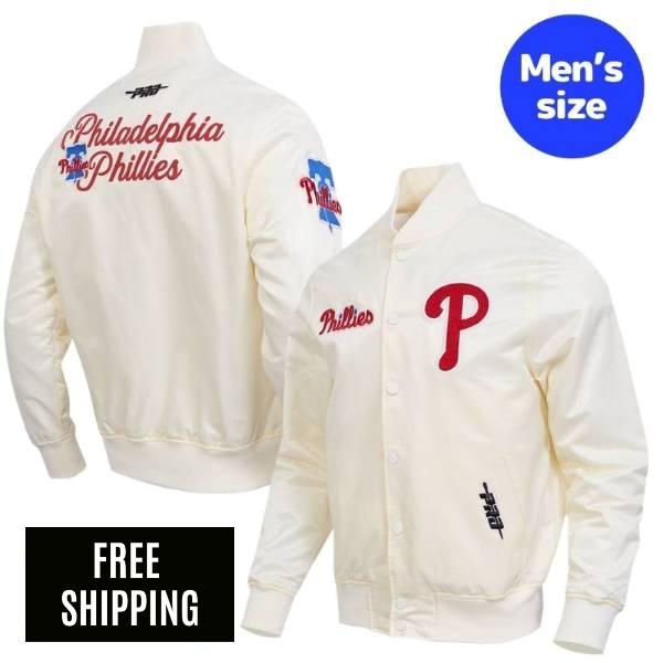 Rakuten - 【送料無料】 MLB メジャーリーグ メンズ スタジャン バーシティジャケット アウター Pro Standard プロスタンダード フィラデルフィア・フィリーズ PHILADELPHIA PHILLIES SOUVENIR SATIN JACKET