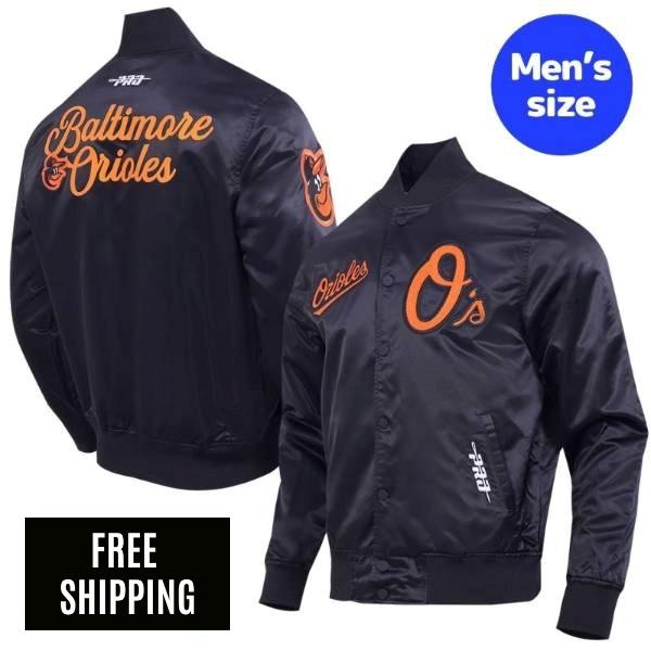 Rakuten - 【送料無料】 MLB メジャーリーグ メンズ スタジャン バーシティジャケット アウター Pro Standard プロスタンダード 菅野智之 ボルティモア・オリオールズ BALTIMORE ORIOLES SOUVENIR SATIN JACKET