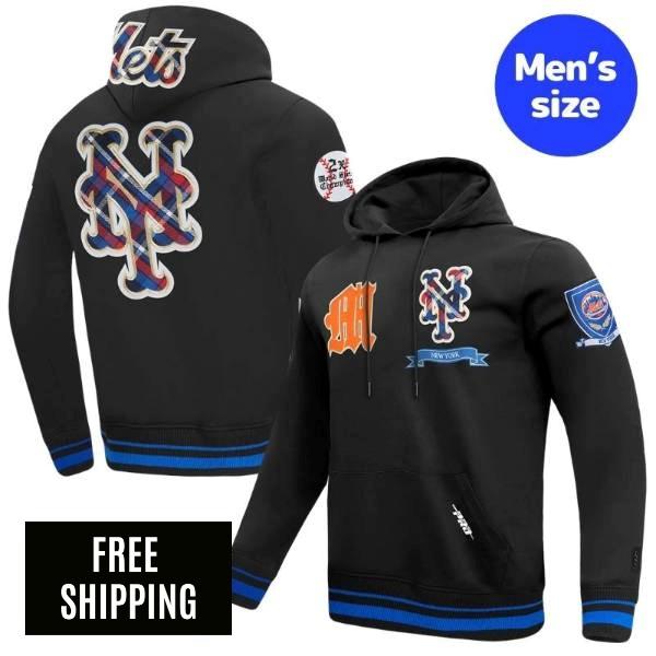 Rakuten - 【送料無料】 MLB メジャーリーグ メンズ パーカー トレーナー 長袖トップス Pro Standard プロスタンダード 千賀滉大 ニューヨーク・メッツ NEW YORK METS PRO PREP RIB FLEECE PULLOVER HOODIE