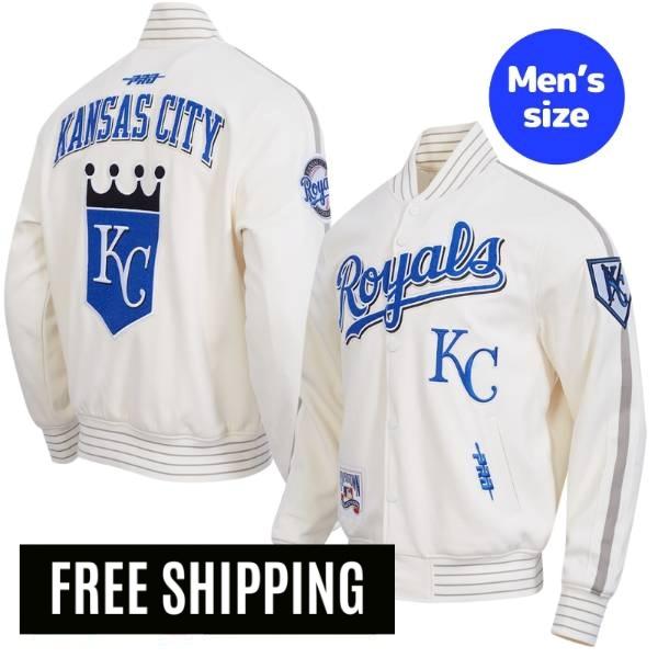樂天商城 - 【送料無料】 MLB メジャーリーグ メンズ アウター ジャケット スタジャン バーシティジャケット プロスタンダード Pro Standard カンザスシティ・ロイヤルズ KANSAS CITY ROYALS COOPERSTOWN LOGO PRO GAME DAY DOUBLE KNIT JACKET