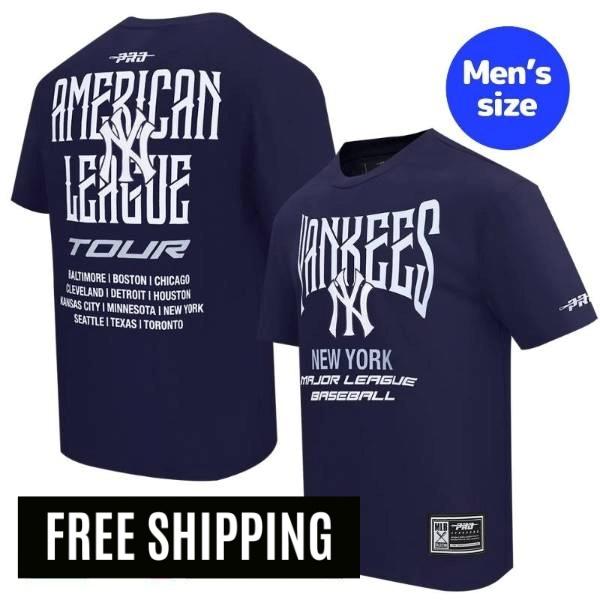 Rakuten - 【送料無料】 MLB メジャーリーグ メンズ Tシャツ 半袖トップス プロスタンダード Pro Standard ジャッジ ニューヨーク・ヤンキース NEW YORK YANKEES CITY TOUR 2.0 COTTON JERSEY DROP SHOULDER TOP
