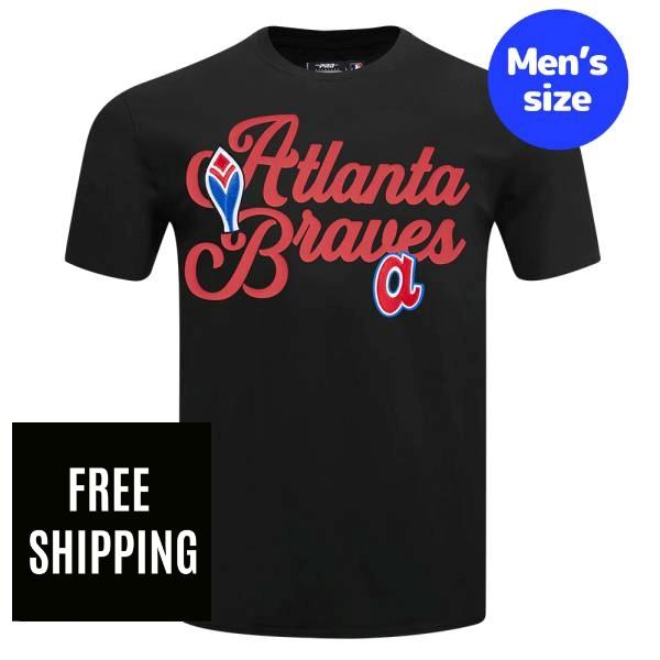 Rakuten - 【送料無料】 MLB メジャーリーグ メンズ Tシャツ 半袖トップス プロスタンダード Pro Standard アトランタ・ブレーブス ATLANTA BRAVES SOUVENIR SINGLE JERSEY TOP