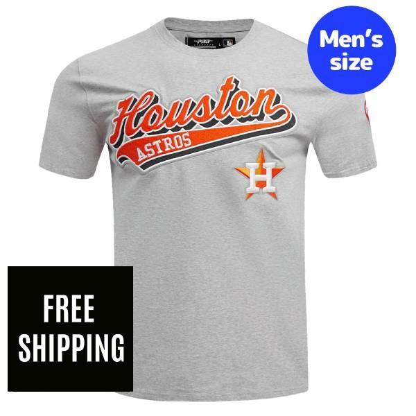 Rakuten - 【送料無料】 MLB メジャーリーグ メンズ Tシャツ 半袖トップス プロスタンダード Pro Standard ヒューストン・アストロズ HOUSTON ASTROS SCRIPT TAIL TOP
