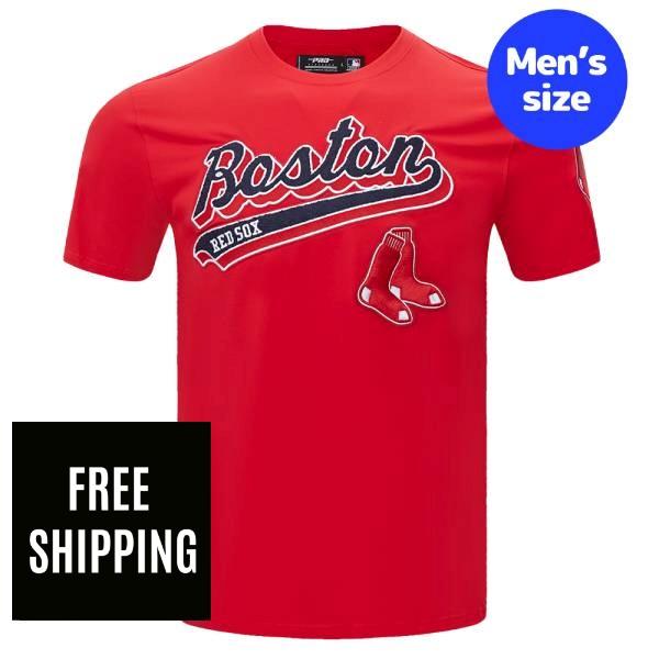 Rakuten - 【送料無料】 MLB メジャーリーグ メンズ Tシャツ 半袖トップス プロスタンダード Pro Standard 吉田正尚 ボストン・レッドソックス BOSTON RED SOX SCRIPT TAIL TOP