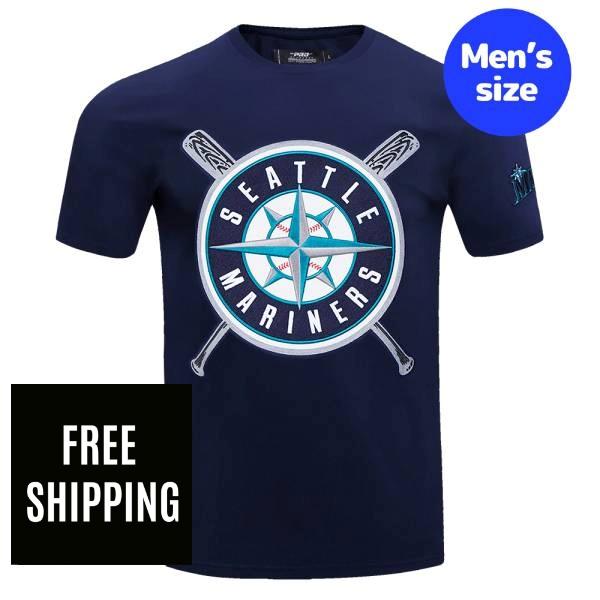 Rakuten - 【送料無料】 MLB メジャーリーグ メンズ Tシャツ 半袖トップス プロスタンダード Pro Standard イチロー シアトル・マリナーズ SEATTLE MARINERS MASHUP TOP