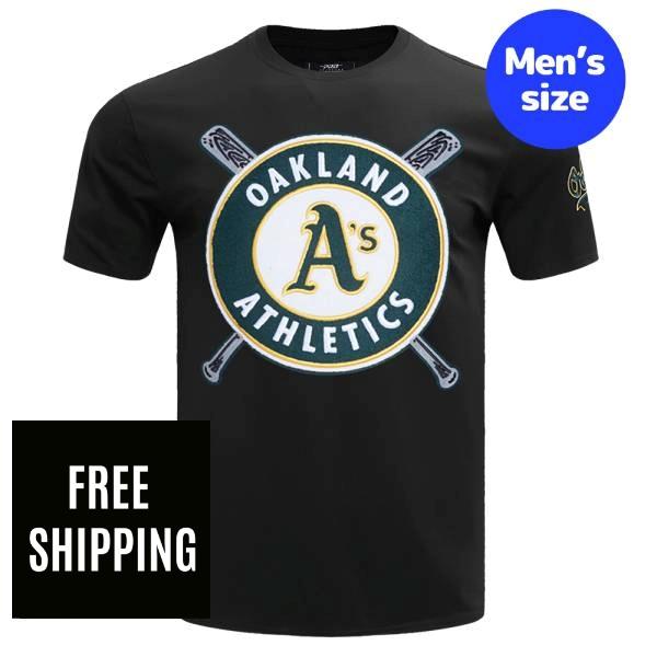 Rakuten - 【送料無料】 MLB メジャーリーグ メンズ Tシャツ 半袖トップス プロスタンダード Pro Standard アスレチックス OAKLAND ATHLETICS MASHUP TOP