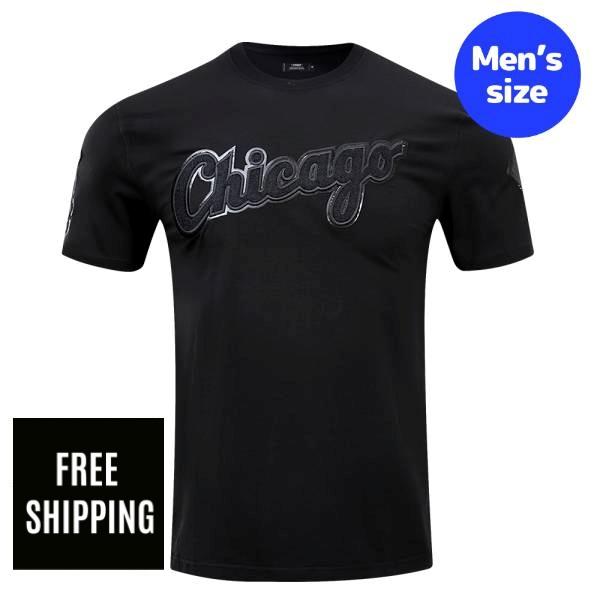 乐天商城 - 【送料無料】 MLB 正規品 メンズ Tシャツ 半袖トップス メジャーリーグ シカゴ・ホワイトソックス プロスタンダード Pro Standard CHICAGO WHITE SOX TRIPLE BLACK PRO TEAM MEN'S TOP T-SHIRT