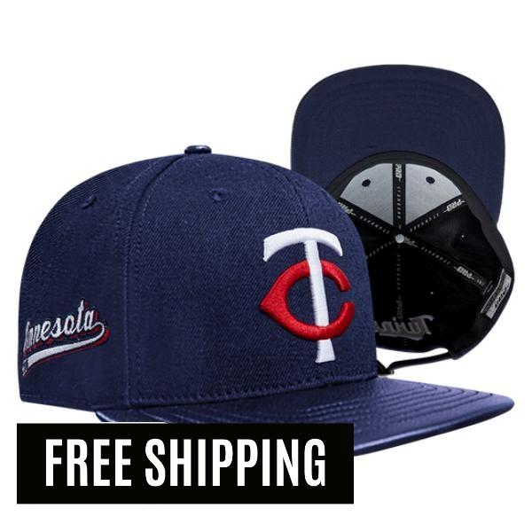 乐天商城 - 【送料無料】 MLB 正規品 メンズ キャップ 帽子 ハット ベースボールキャップ アジャスタブル レディース ユニセックス プロスタンダード Pro Standard ミネソタ・ツインズ MINNESOTA TWINS SCRIPT TAIL WOOL STRAPBACK HAT