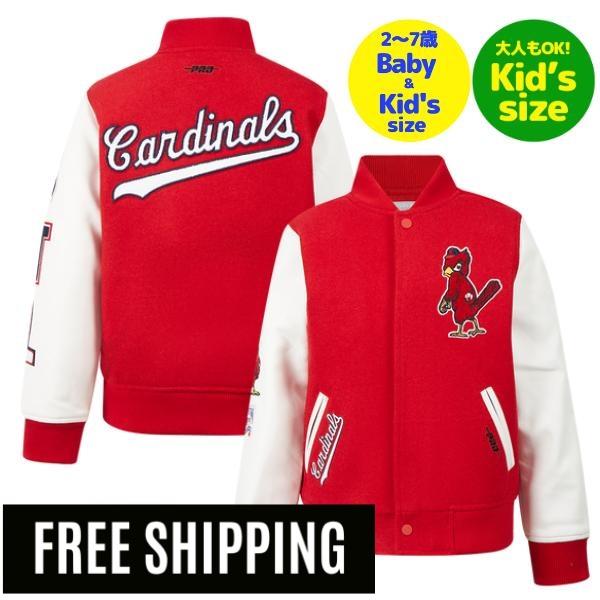 Stadium Jumper - 【送料無料】【正規品】 MLB メジャーリーグ 子供用アウター キッズ用ジャケット スタジャン ジャンパー ユース プロスタンダード Pro Standard セントルイス・カージナルス カーディナルス ヌートバー ST. LOUIS CARDINALS CLASSIC BOYS WOOL VARSITY JACKET