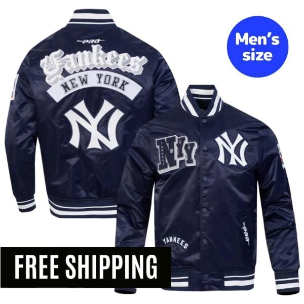 Rakuten - 【送料無料】 MLB 正規品 メジャーリーグアイテム メンズ アウター スタジャン ジャケット ジャンパー プロスタンダード Pro Standard ジャッジ ニューヨーク・ヤンキース NEW YORK YANKEES BEST OF MEN'S RIB SATIN JACKET